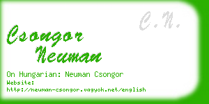 csongor neuman business card